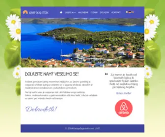 Kampdugiotok.com(Camp Dugi Otok) Screenshot