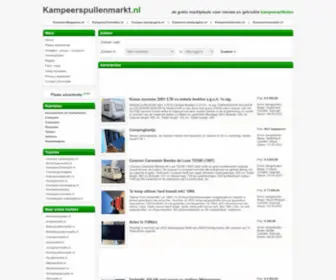 Kampeerspullenmarkt.nl(Nieuw en gebruikt) Screenshot