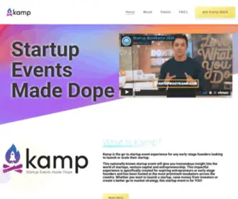 Kampevents.com(Kamp) Screenshot