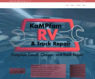 Kampfamrv.com(KaMPfam RV & Truck Service) Screenshot