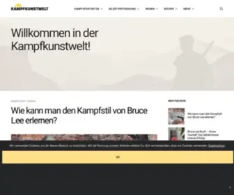 Kampfkunstwelt.com(Willkommen in der Kampfkunstwelt) Screenshot