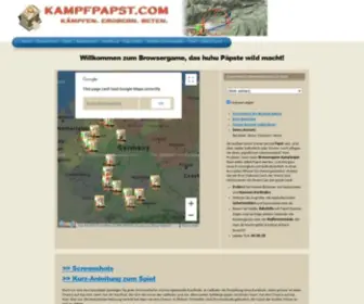 Kampfpapst.com(Kampfpapst, das Browsergame für wilde Chadoliken) Screenshot