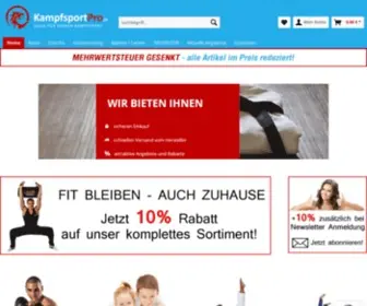 Kampfsportpro.de(Kampfsport Shop) Screenshot