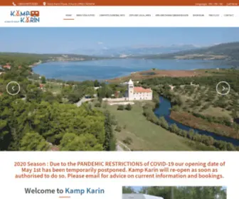 Kampkarin.com(Camping In Nature Dalmatia) Screenshot