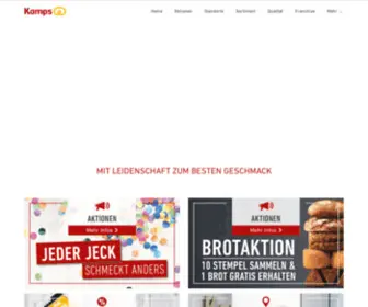 Kamps.de(Bäckerei) Screenshot