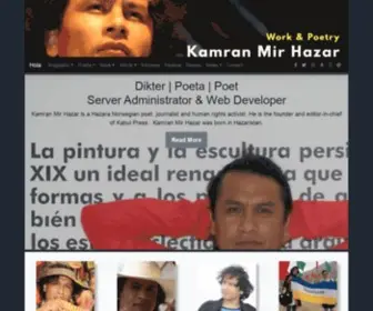 Kamranmirhazar.com(Kamran Mir Hazar) Screenshot