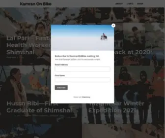 Kamranonbike.com(Kamran On Bike) Screenshot