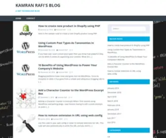 Kamranrafi.com(Kamran Rafi's Blog) Screenshot