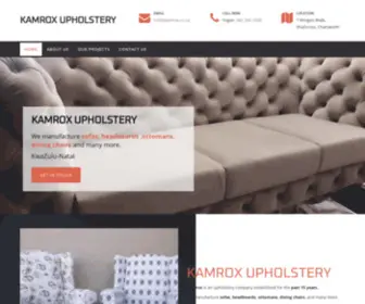 Kamrox.co.za(Kamrox Upholstery) Screenshot