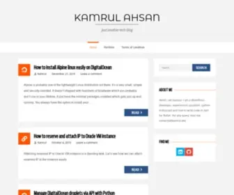 Kamrul.dev(Yet another tech blog) Screenshot