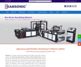 Kamtronics.com(Ultrasonic plastic welding machine) Screenshot