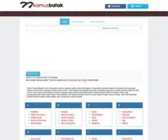 Kamusbatak.com(Kamus Bahasa Batak Online Terlengkap) Screenshot