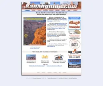 Kanabguide.com(Kanab Utah area vacation guide) Screenshot