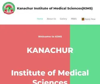 Kanachurcollege.com(Kanachur Institute of Medical Sciences(KIMS)) Screenshot