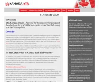 Kanada-Eta.de(Ihr eTA Visum Kanada) Screenshot