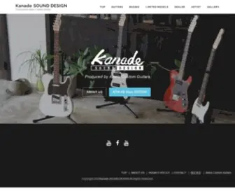 Kanadesounddesign.com(Produced by Altero Custom Guitars) Screenshot