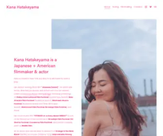 Kanahata.com(Kana Hatakeyama) Screenshot