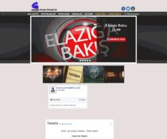 Kanaletv.com.tr(Kanal E Elazığ Haber) Screenshot