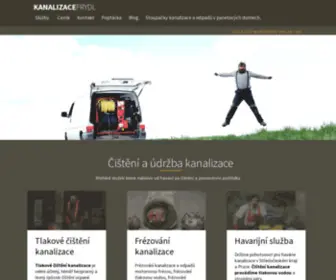 Kanalizace-FRYDL.cz(Čištění kanalizace) Screenshot