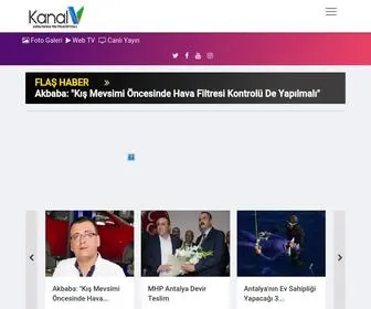 Kanalv.com.tr(Antalya Haber) Screenshot