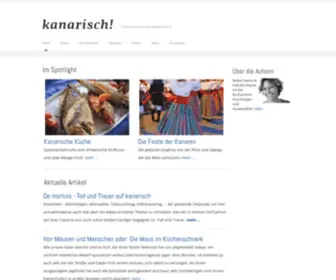 Kanarisch.de(Impressionen einer Auswanderin) Screenshot