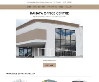 Kanataofficecentre.com(Office Rentals) Screenshot