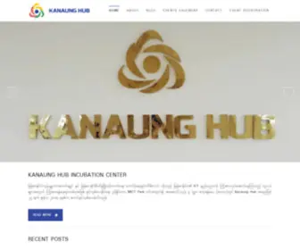 Kanaunghub.com(Incubation Center) Screenshot