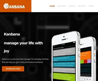 Kanbana.com(Manage your life with joy) Screenshot