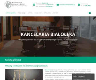 Kancelariabialoleka.pl(Kancelaria Momot & Knieć) Screenshot