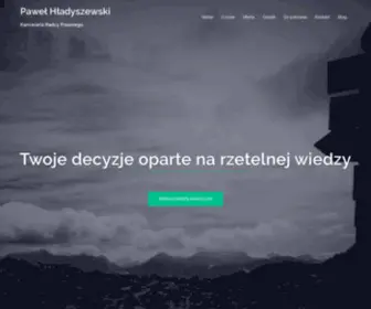 Kancelariahladyszewski.pl(Radca prawny Paweł Hładyszewski) Screenshot