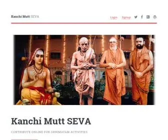 Kanchimuttseva.org(Donate Online to Kanchi Mutt) Screenshot
