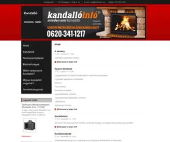 Kandalloinfo.hu(Kandalló) Screenshot