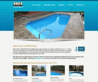 Kandhpools.com(K&H Pools) Screenshot