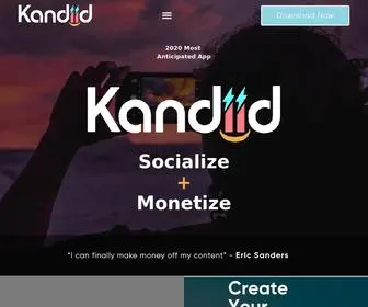 Kandiid.com(Take Control Of Your Content) Screenshot