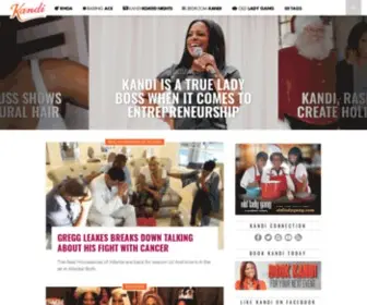 Kandionline.com(The Official Kandi Burruss Website) Screenshot