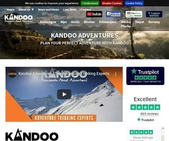 Kandooadventures.com(The best choice for fantastic trekking adventures) Screenshot