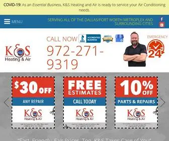 Kandsac.com(K & S Heating and Air) Screenshot