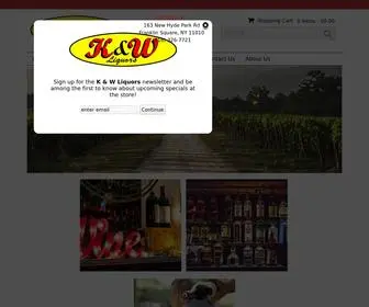 Kandwliquor.com(K & W Liquors) Screenshot