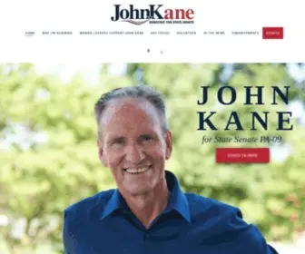 Kane4Senate.com(John Kane for State Senate) Screenshot