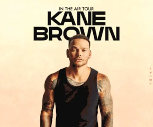 Kanebrownmusic.com(Official Website for Kane Brown) Screenshot