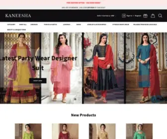 Kaneesha.com(Indian) Screenshot