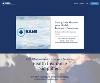 Kaneventuresllc.com(Kane Health Insurance Solutions) Screenshot