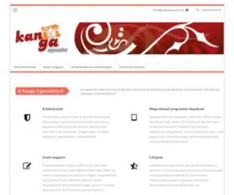 Kangaegyesulet.hu(KANGA Egyesület) Screenshot