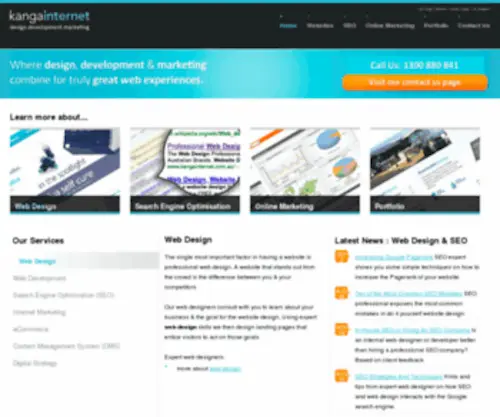 Kangainternet.com(Professional Web Design) Screenshot