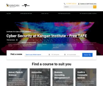 Kangan.edu.au(TAFE Courses Melbourne) Screenshot