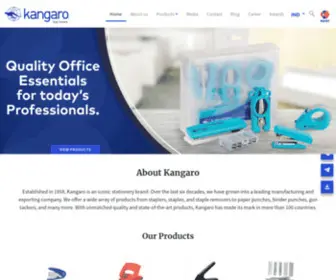 Kangarokanin.com(Kangaro Offers a wide range of Staplers) Screenshot