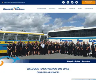 Kangaroobuslines.com.au(Kangaroo Bus Lines) Screenshot