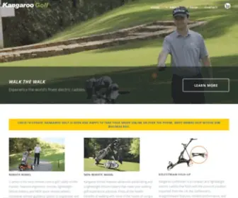 Kangaroogolf.com(Kangaroo golf caddies for walking golfers) Screenshot