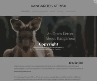 Kangaroosatrisk.org(KANGAROOS AT RISK) Screenshot