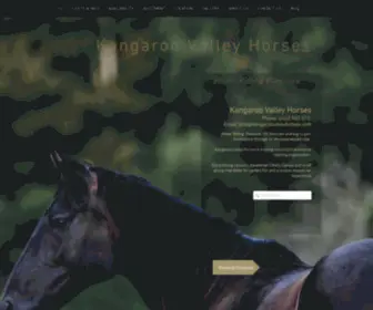 Kangaroovalleyhorses.com(Kangaroo Valley Horses l Horse Riding South Coast l Riverstone Banks Farm Stay) Screenshot